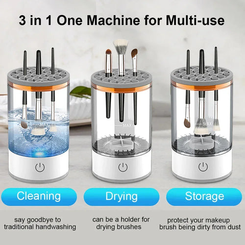 BrushBea Spin Clean — Rechargeable Electric Makeup Brush Cleaner